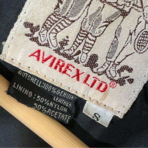 RARE UNISEX VTG AVIREX LTD FLIGHT LEATHER JACKET HI SPEED LOW LEVEL FLIGHT - Picture 15 of 16